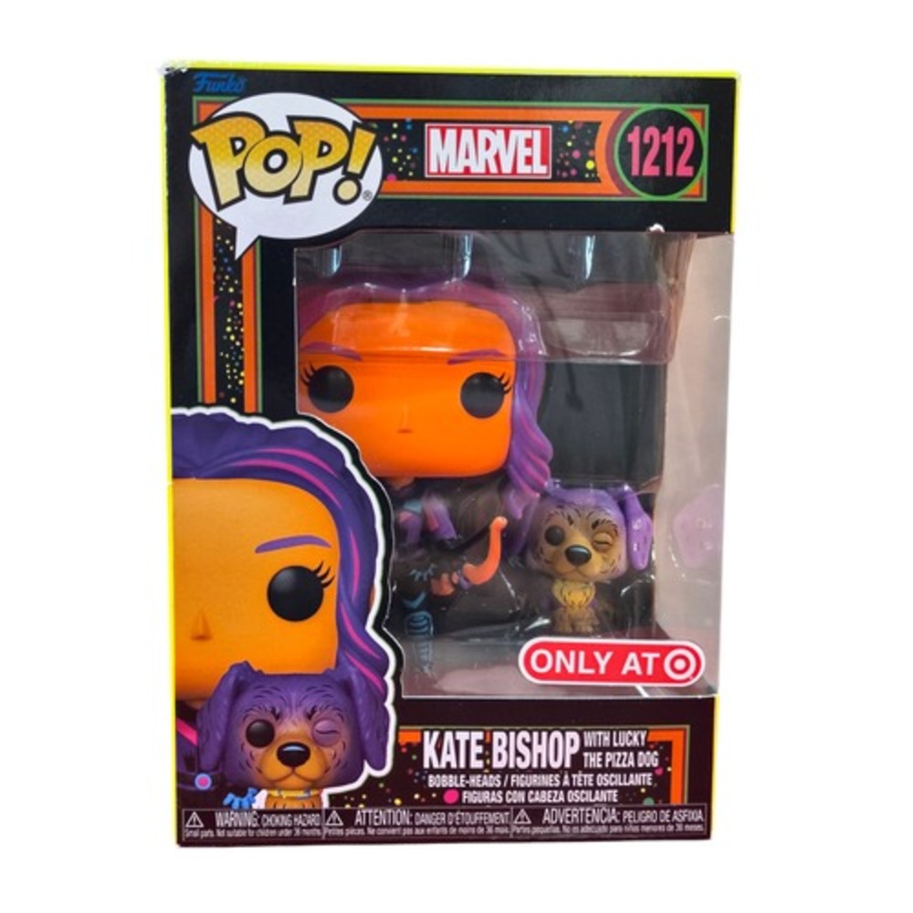 2022 Funko Pop Marvel Kate Bishop & Lucky The Pizza Dog #1212 Exclusive - SC
